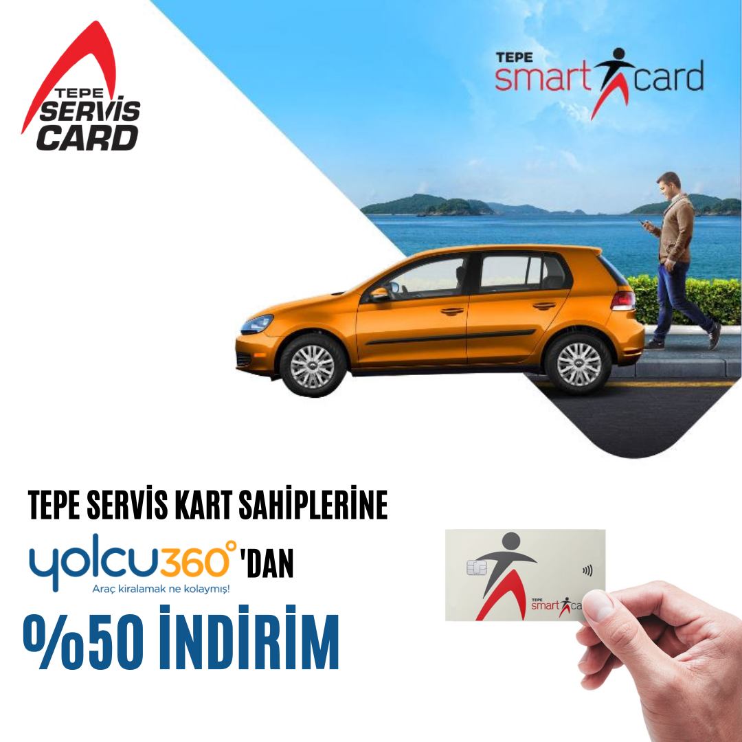 Yolcu360'da Tepe Servis Card Kullanıcılarına Özel İndirim!